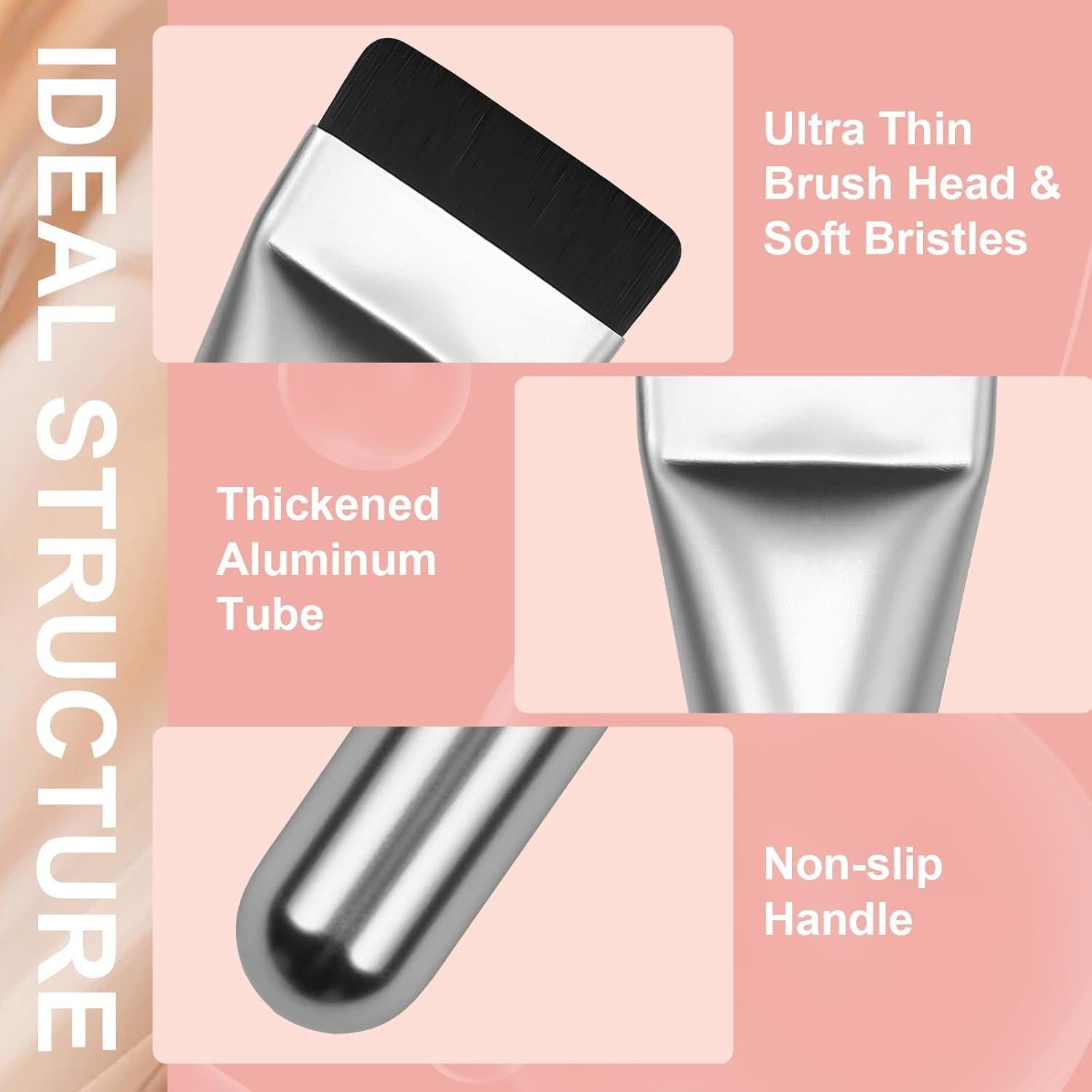 Brocha Plana para Base de Maquillaje BeautyFactor 14cm