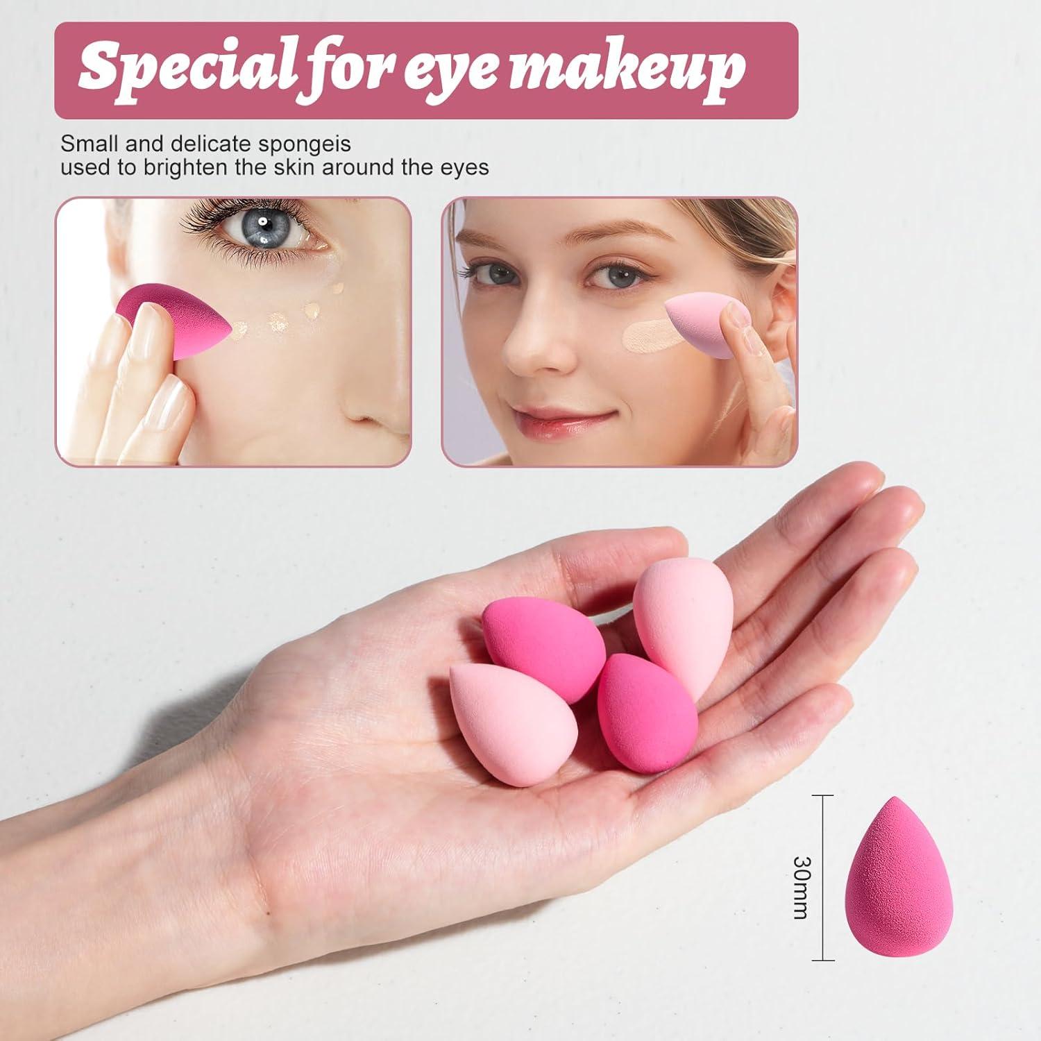 Conjunto de Brochas de Maquillaje BS-MALL - 8 Piezas con Esponjas