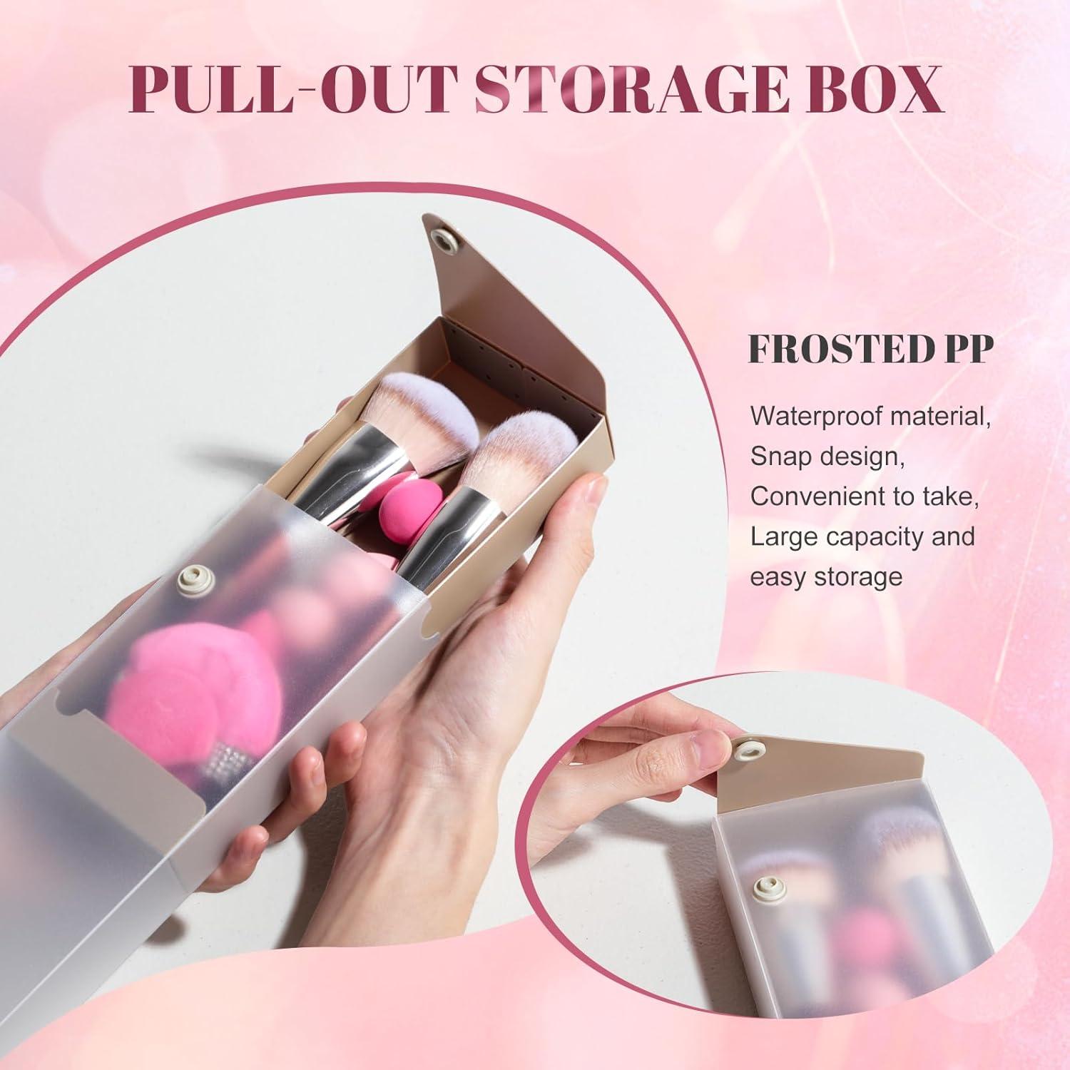 Conjunto de Brochas de Maquillaje BS-MALL - 8 Piezas con Esponjas