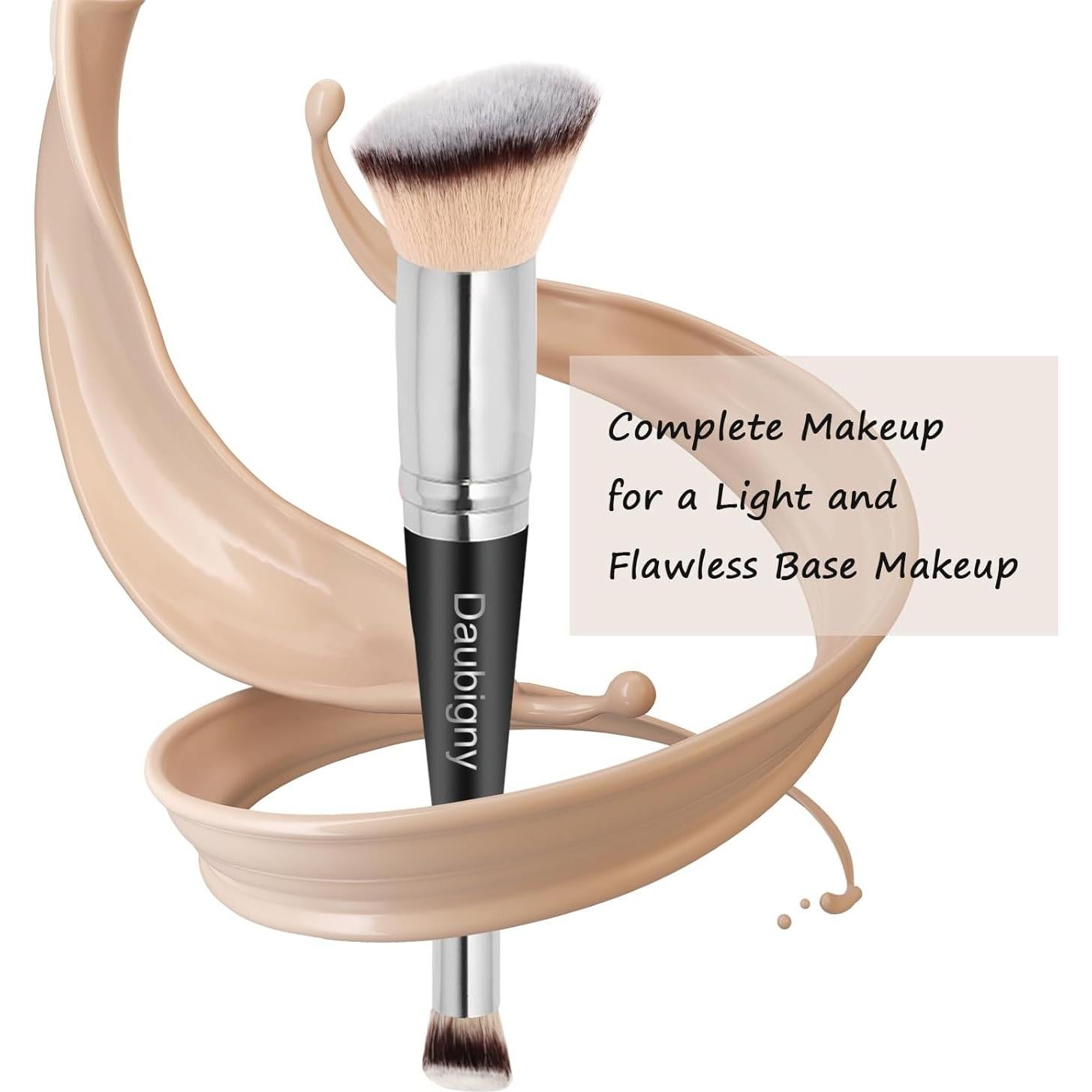 Brocha de Maquillaje Doble Cara Daubigny Angulada Luxe