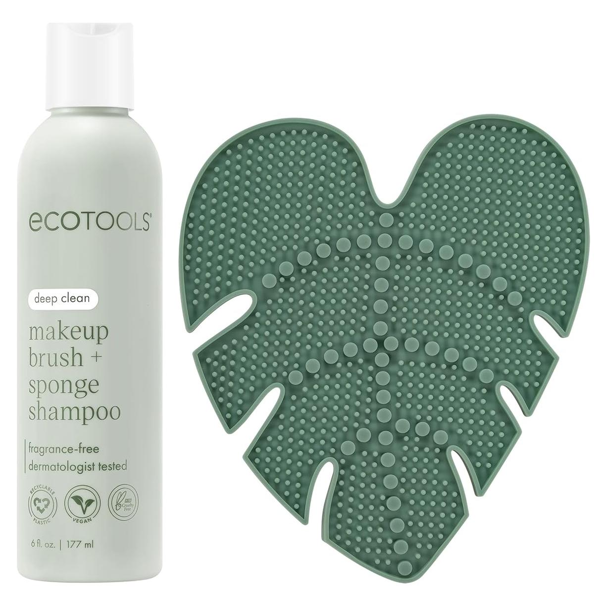 Set de limpieza de brochas EcoTools 2 piezas - Champú y tapete