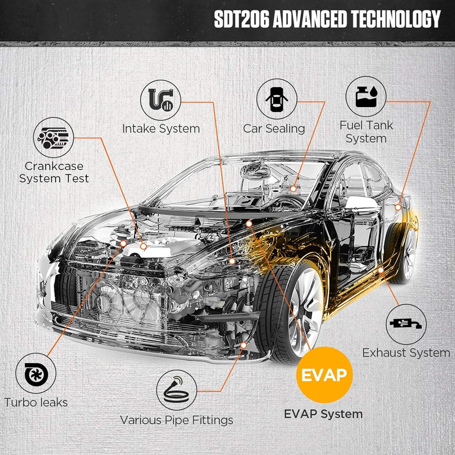 Detector de Fugas de Humo AUTOOL SDT206 con Modo Doble