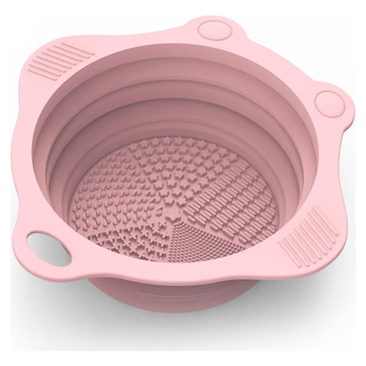 Almohadilla de Limpieza de Brochas YalsFTY Rosa Plegable