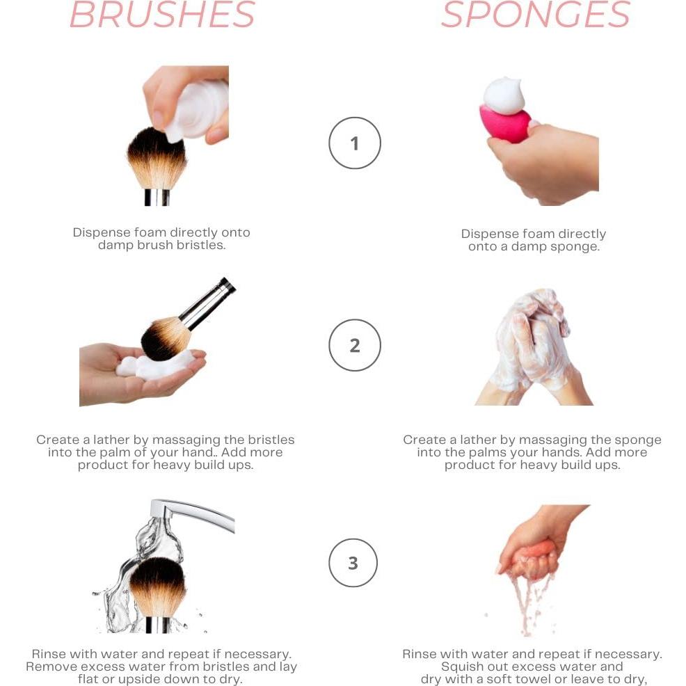 Limpiador Espumoso para Brochas Brush Bubbles 177 ml Vegano