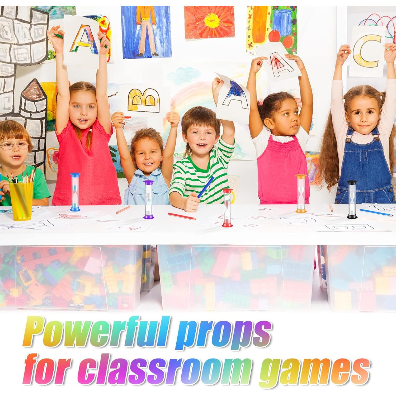 Temporizadores de Arena 5 Minutos Queekay 24 Pcs Coloridos