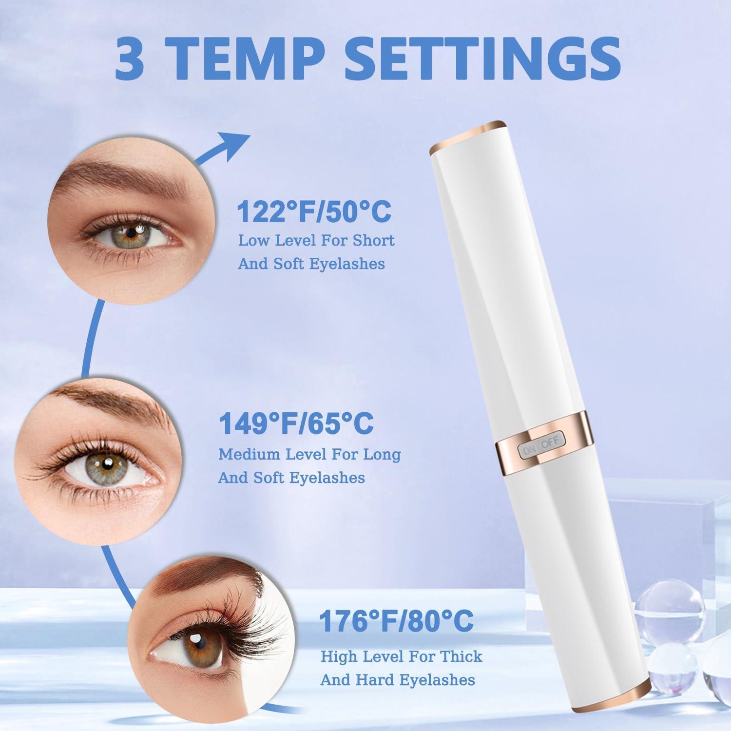 Rizador de Pestañas Eléctrico BUV-JT Blanco 3 Modos