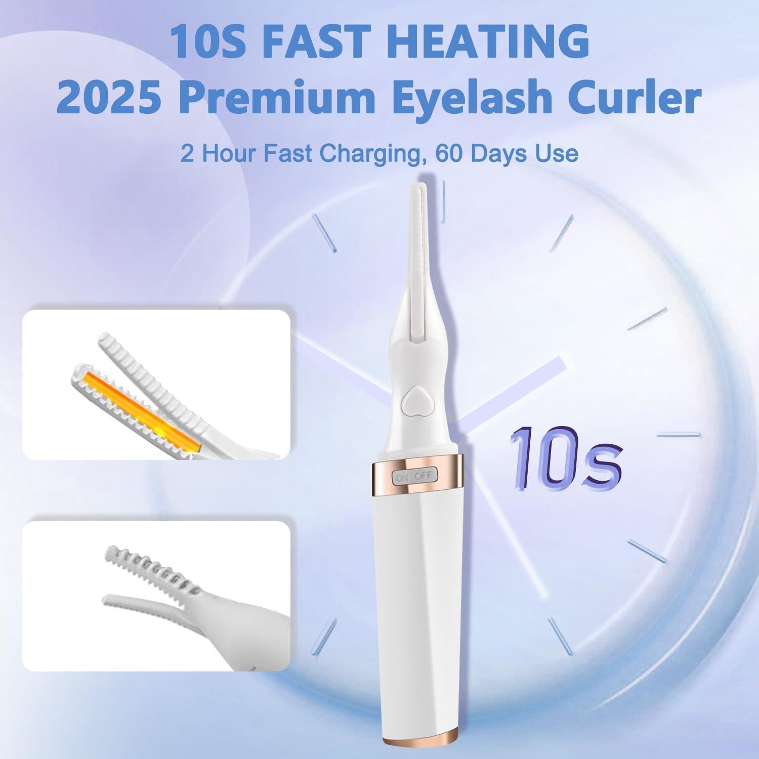 Rizador de Pestañas Eléctrico BUV-JT Blanco 3 Modos