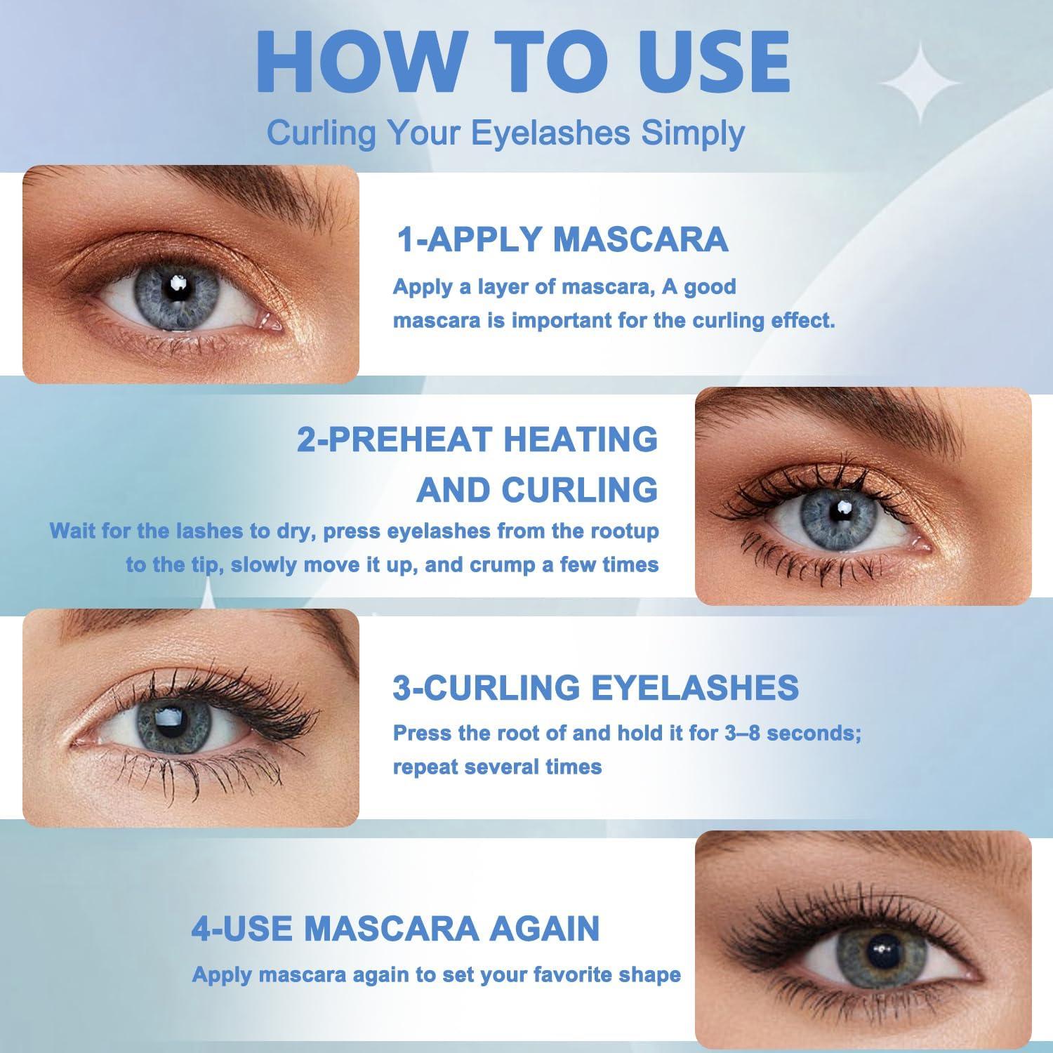 Rizador de Pestañas Eléctrico BUV-JT Blanco 3 Modos