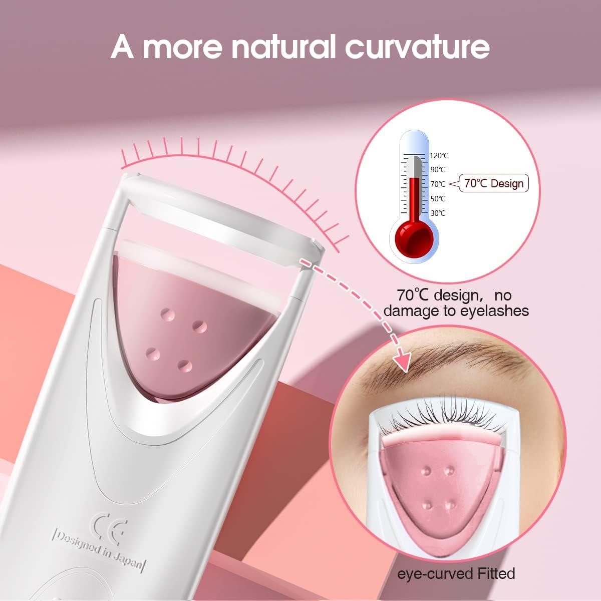 Rizador de Pestañas TOUCHBeauty TB-2003B Calentado Rosa