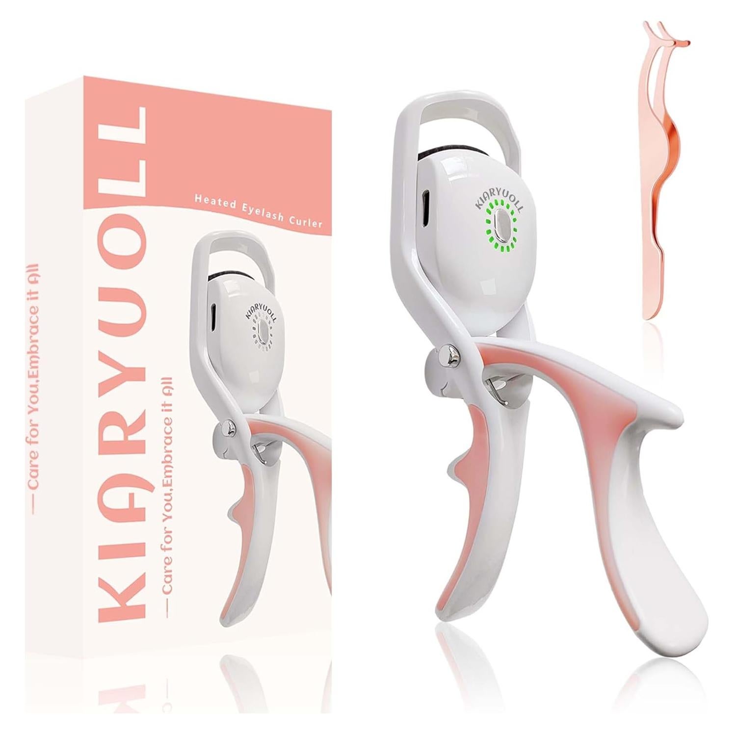 Rizador de Pestañas Eléctrico Kiaryuoll Blanco Calentado