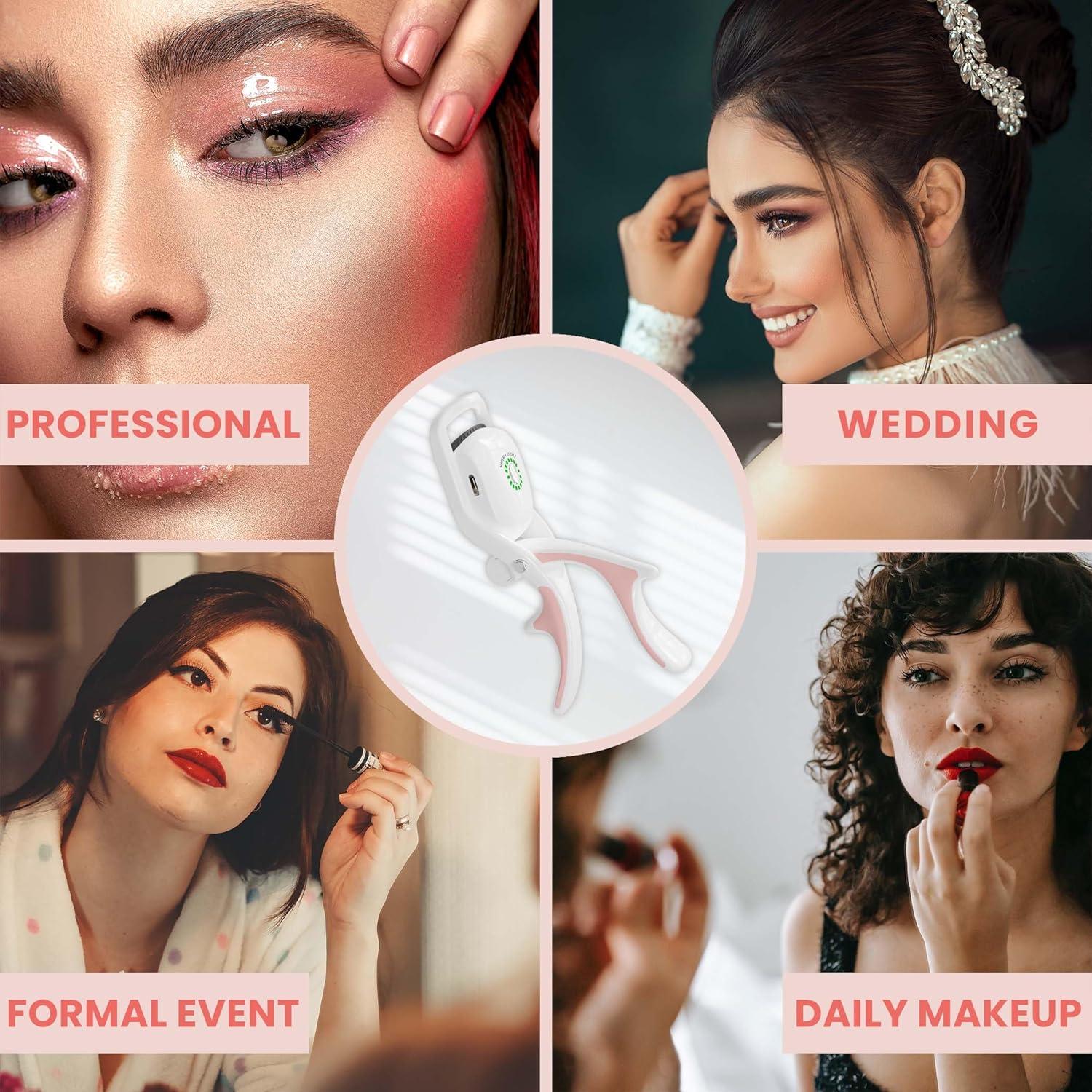 Rizador de Pestañas Eléctrico Kiaryuoll Blanco Calentado