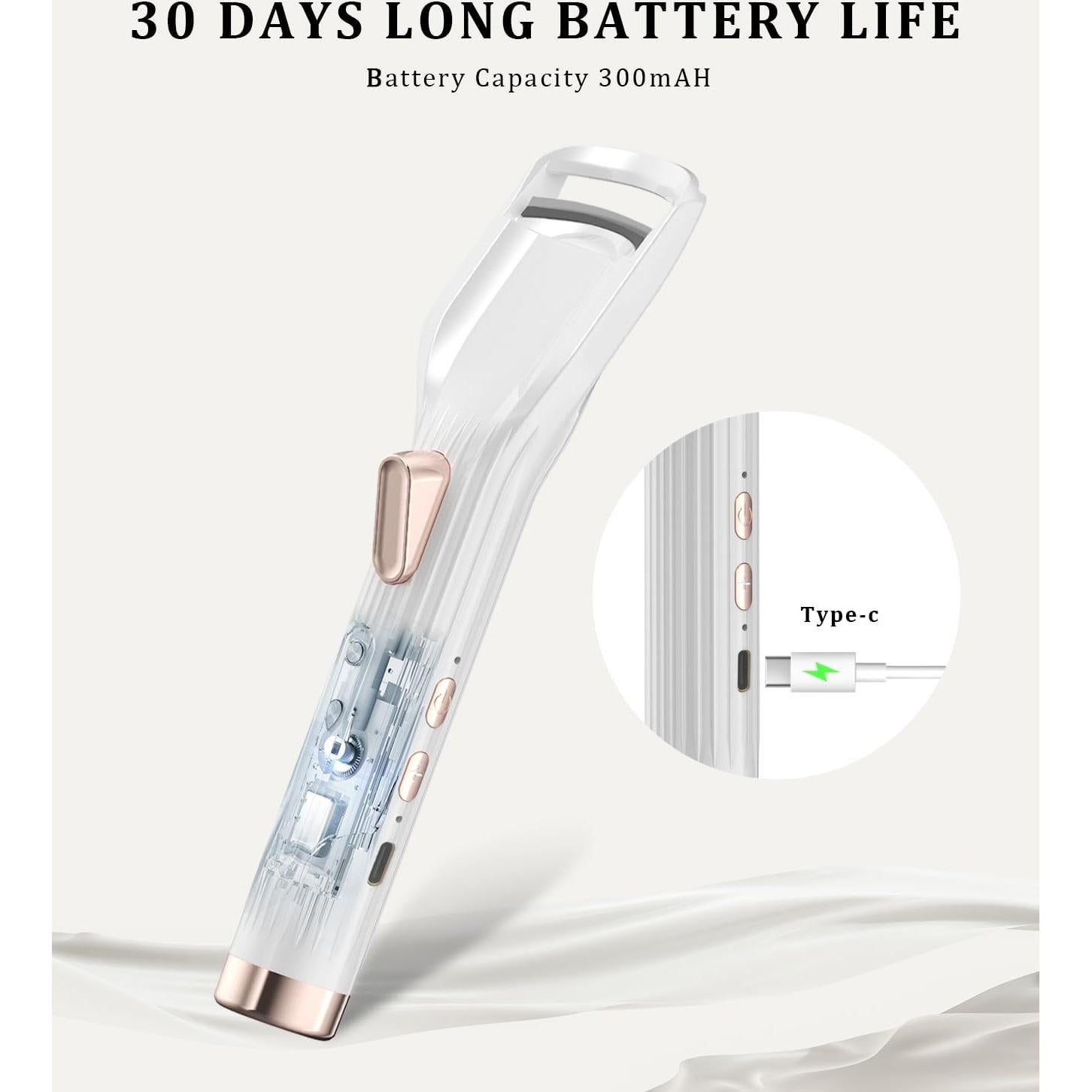 Rizador de Pestañas Eléctrico Acavado - Calentamiento 10s