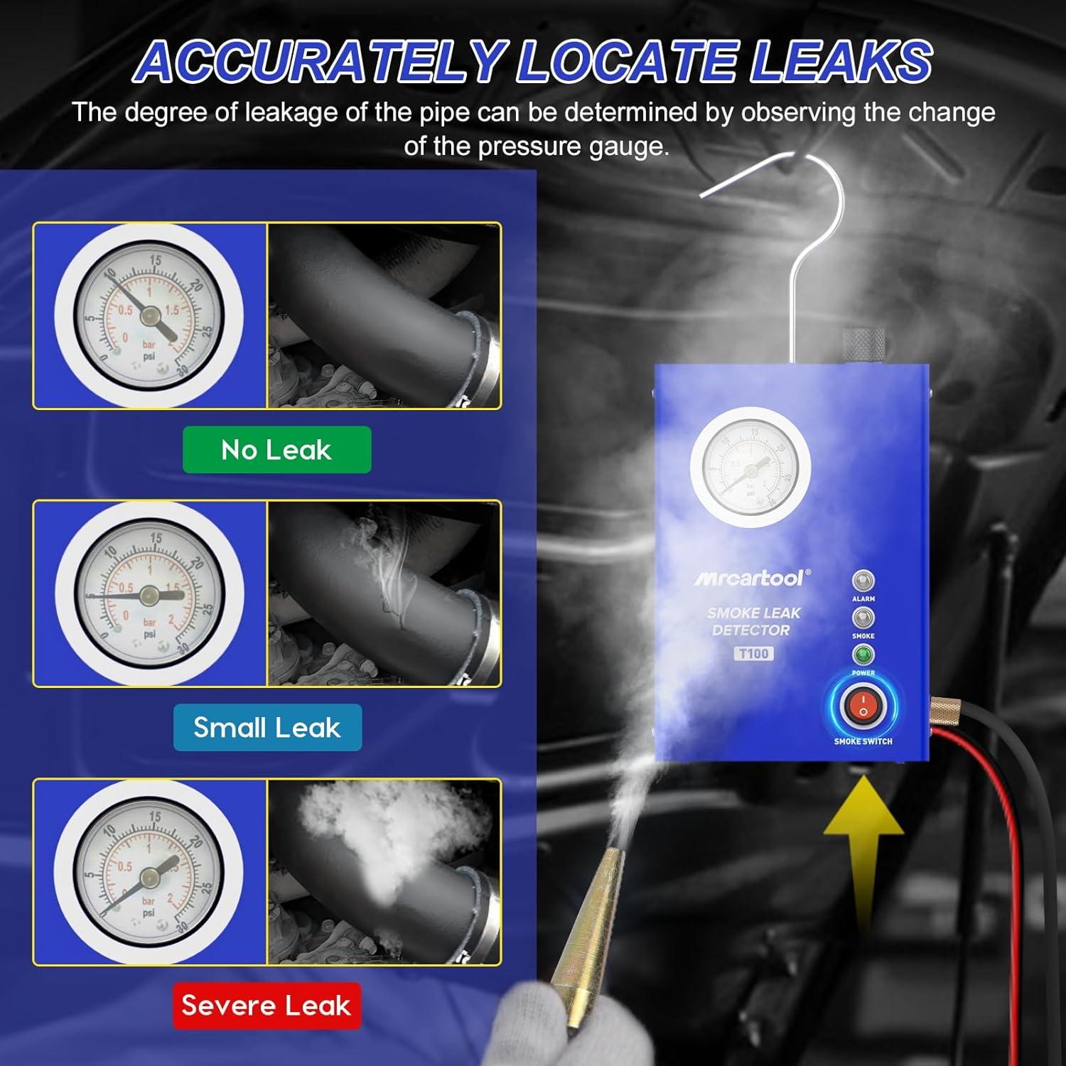Detector de Fugas de Humo MR CARTOOL T100 12V con Bomba
