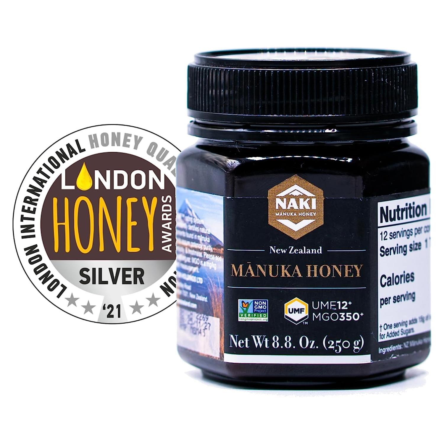 Miel de Manuka NAKI UMF 12+ MGO 350+ 248 g Nueva Zelanda