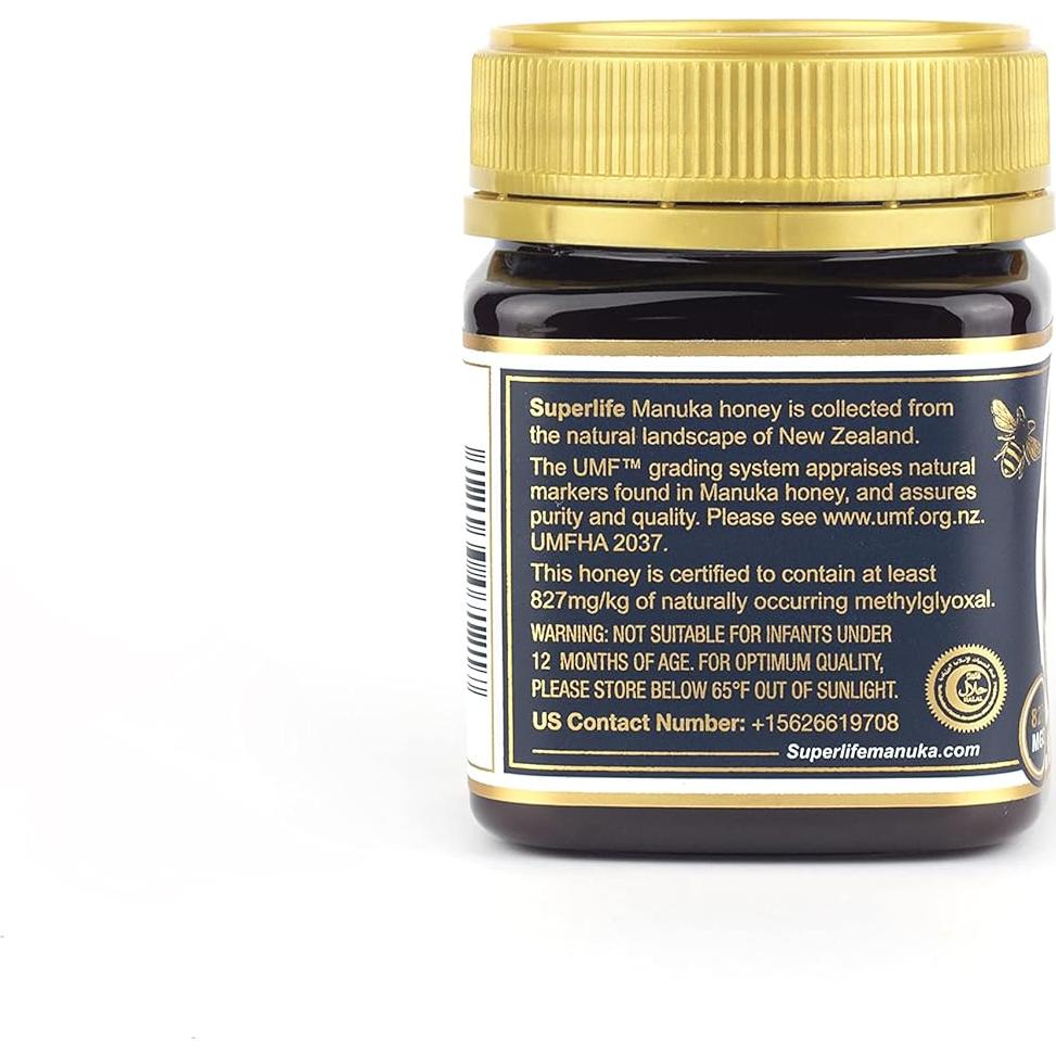 Miel de Manuka SuperLife MGO 829+ 250g Cruda y Pura