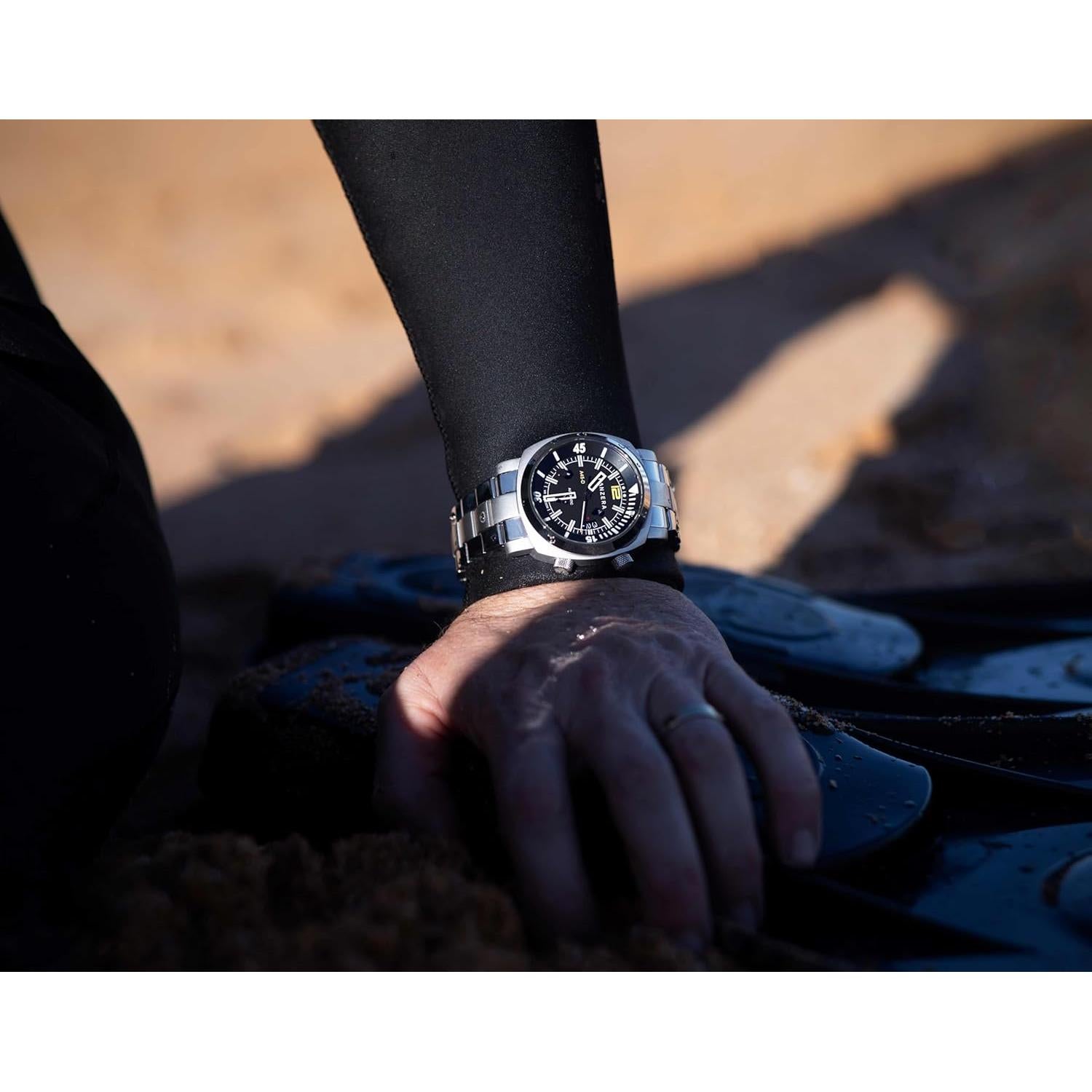 Reloj de buceo Panzera Aquamarine 45D - Acero inoxidable