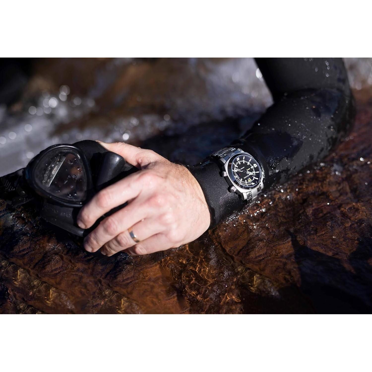 Reloj de buceo Panzera Aquamarine 45D - Acero inoxidable