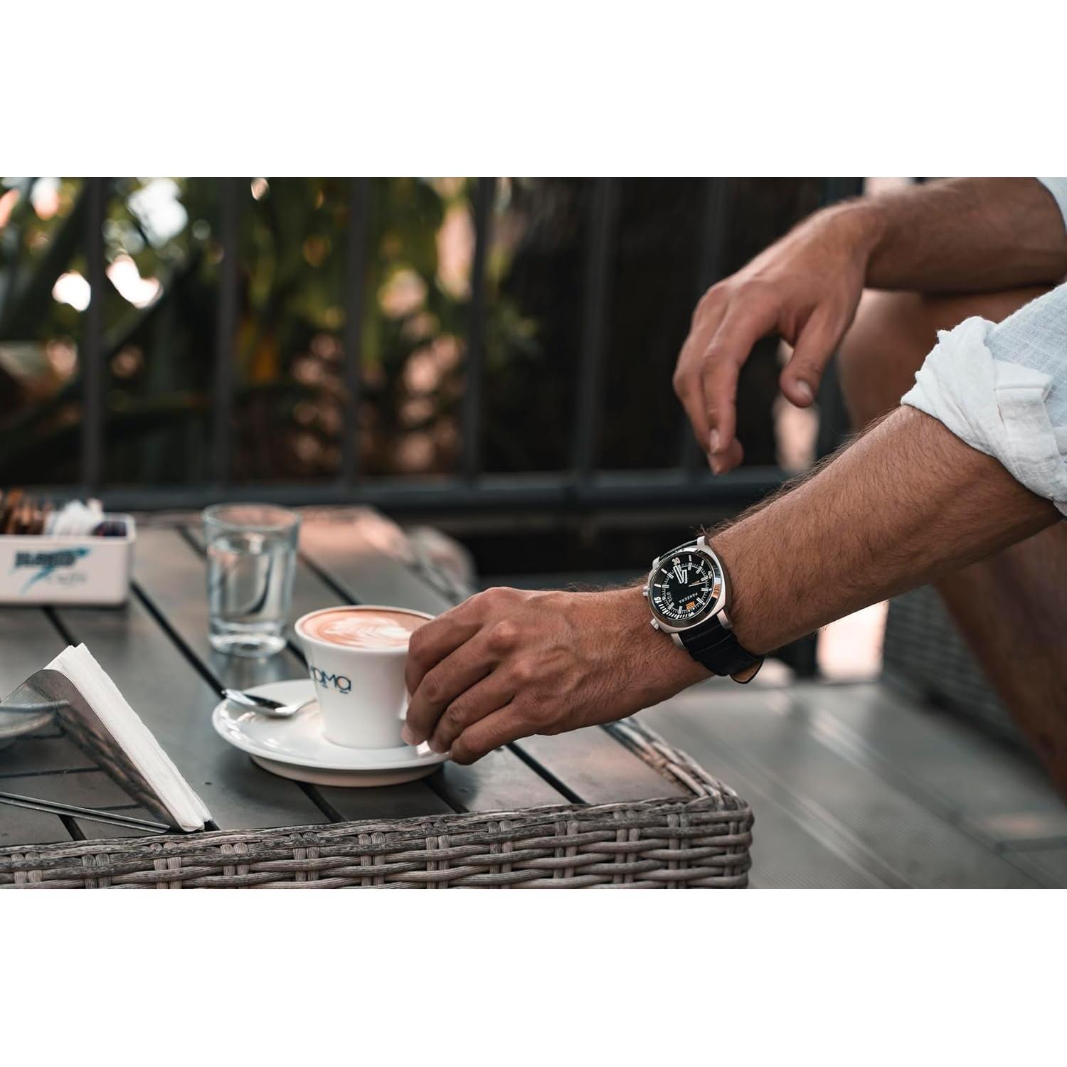 Reloj de buceo Panzera Aquamarine 45D - Acero inoxidable