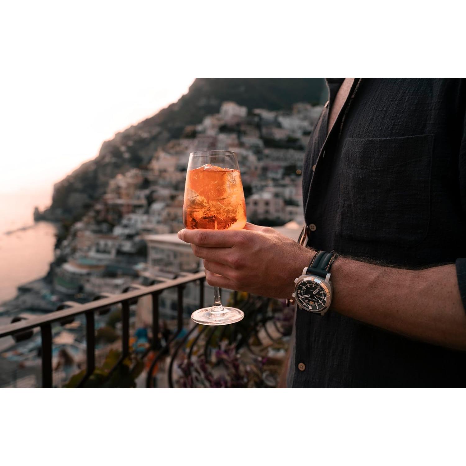 Reloj de buceo Panzera Aquamarine 45D - Acero inoxidable