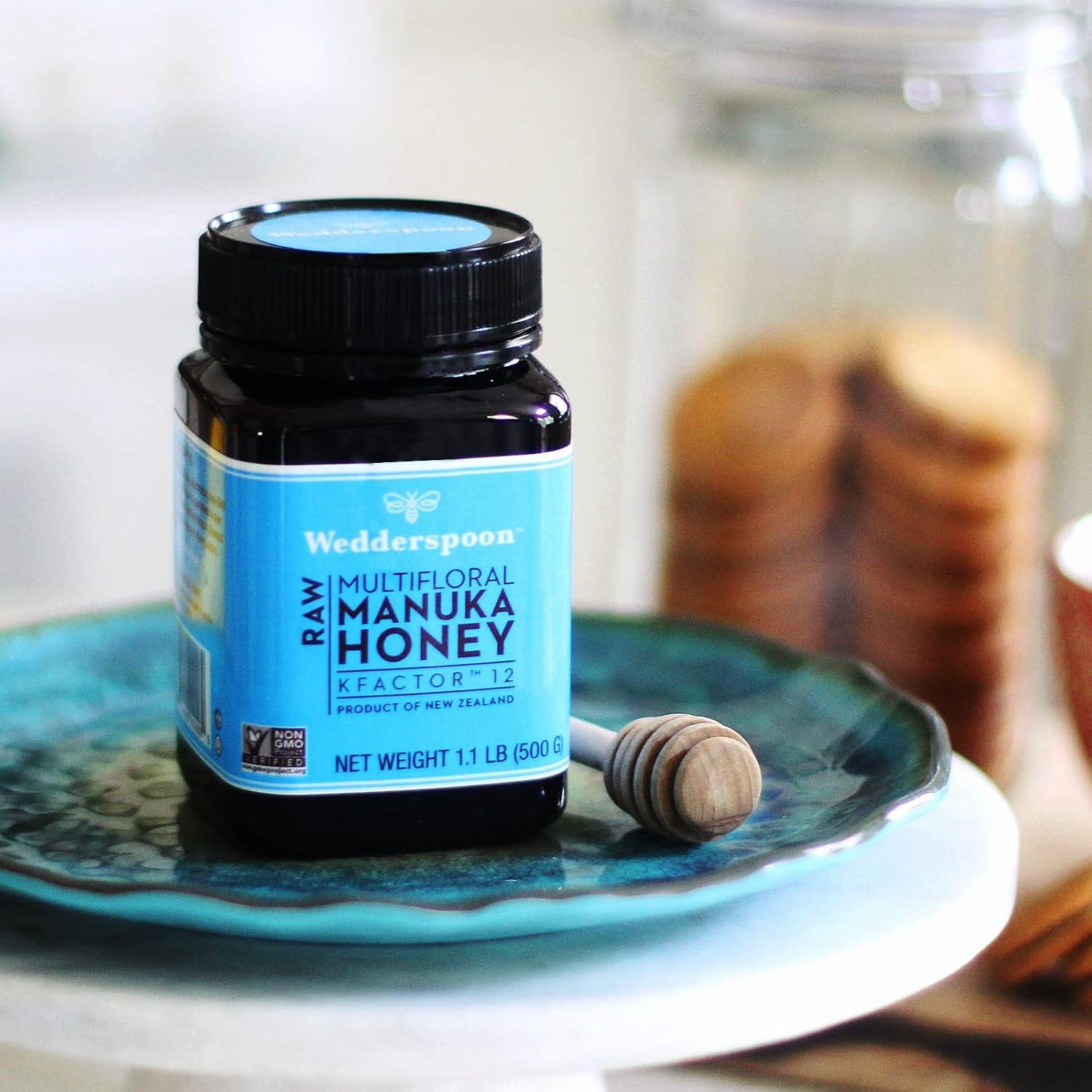 Miel Manuka Cruda Wedderspoon KFactor 12 499g No Pasteurizada
