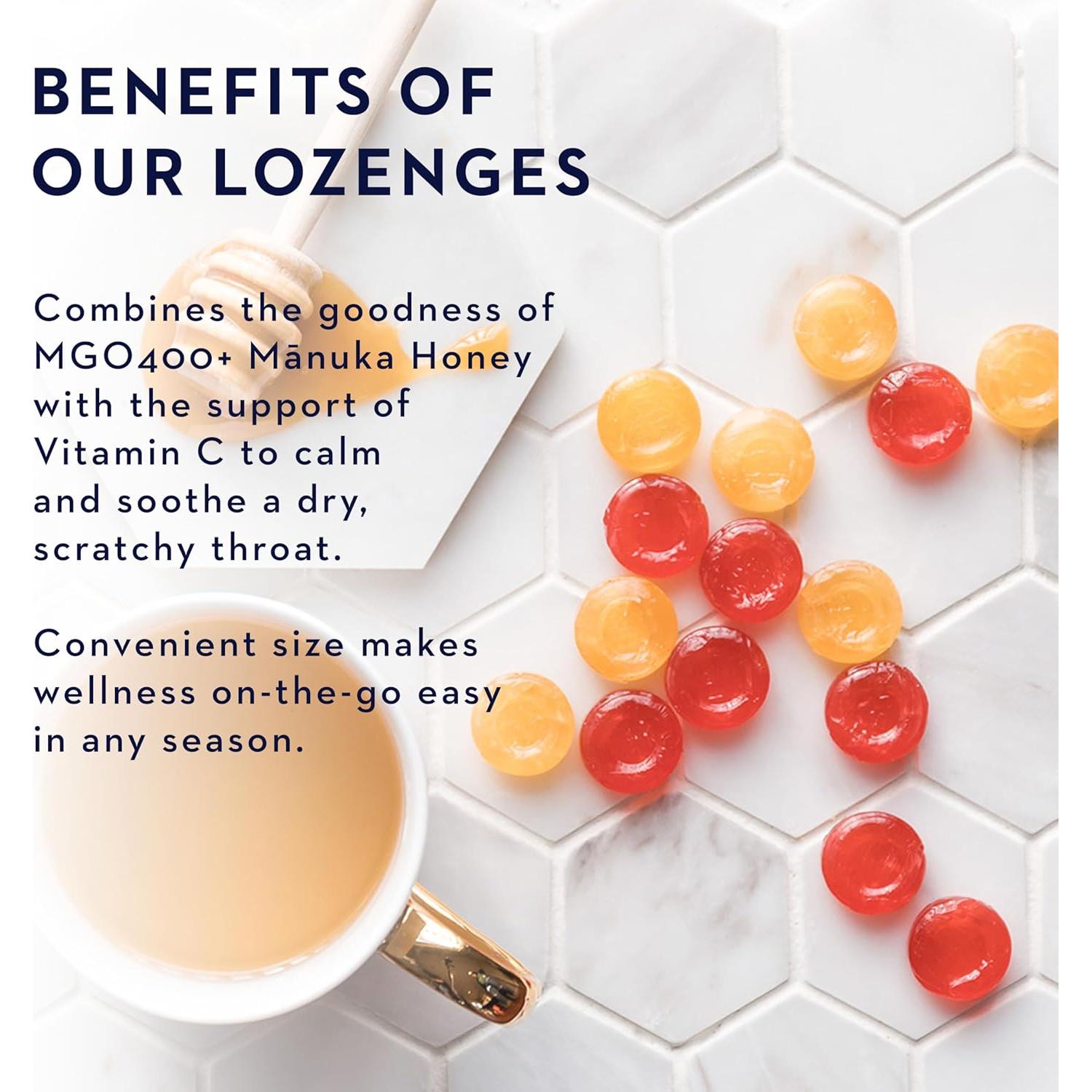 Pastillas de Miel de Manuka MGO 400+ Limón 248g Manuka Health