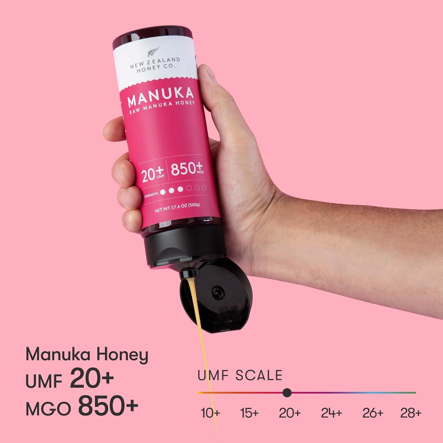 Miel de Manuka Pura UMF 20+ New Zealand Honey Co. 500g