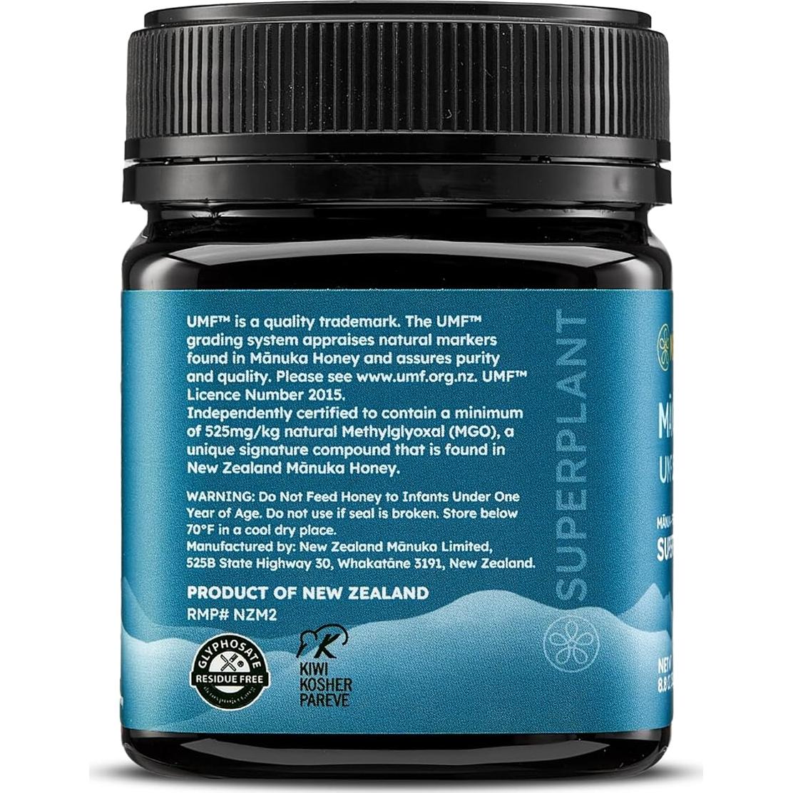 Miel Cruda de Manuka NZ Melora UMF 15+ 248 g - Saludable