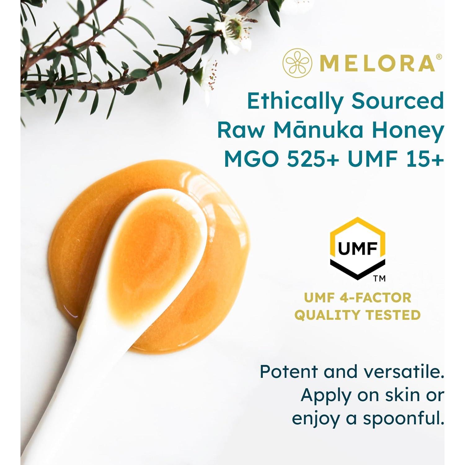 Miel Cruda de Manuka NZ Melora UMF 15+ 248 g - Saludable
