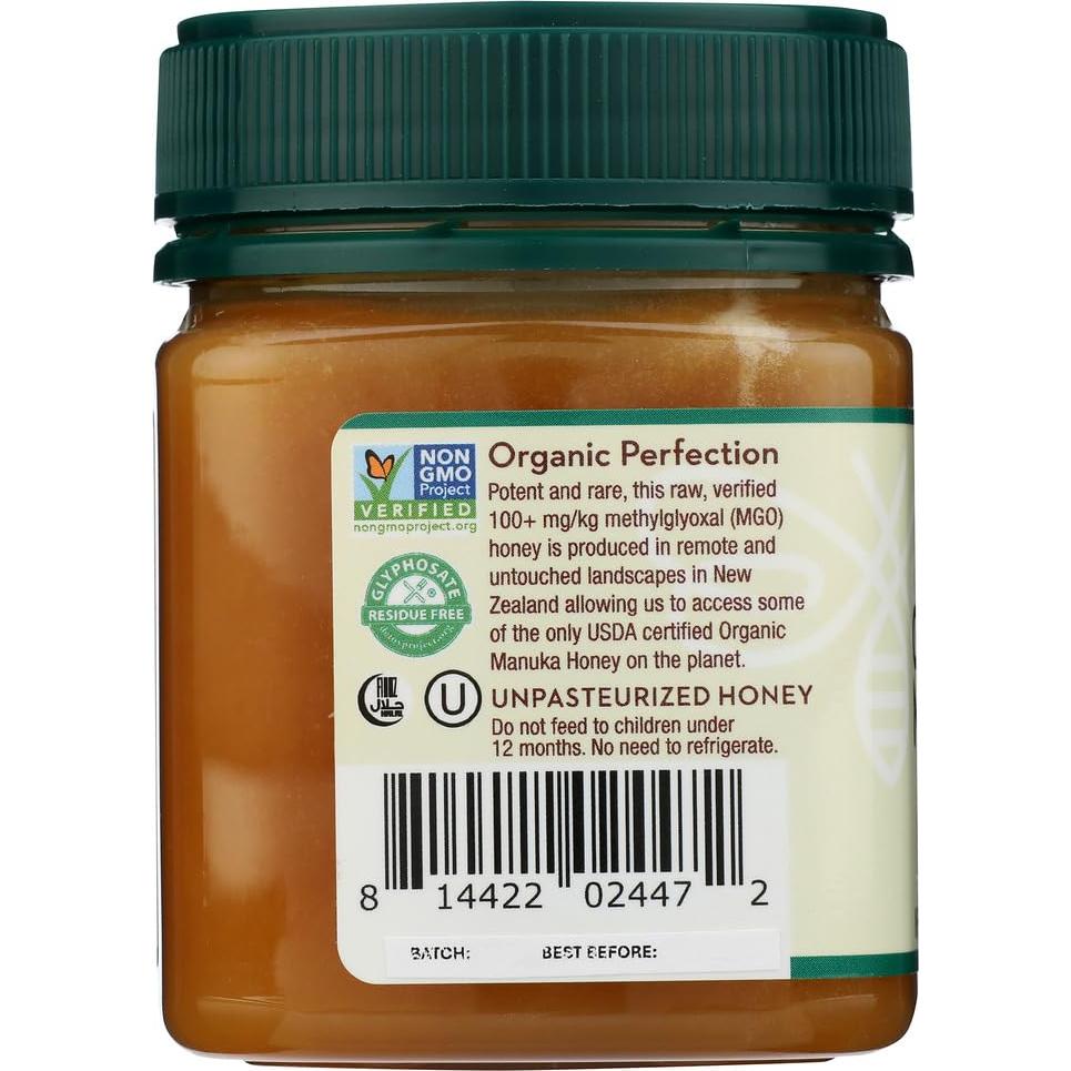 Miel de Manuka Cruda Orgánica Wedderspoon 100+ MGO 248g