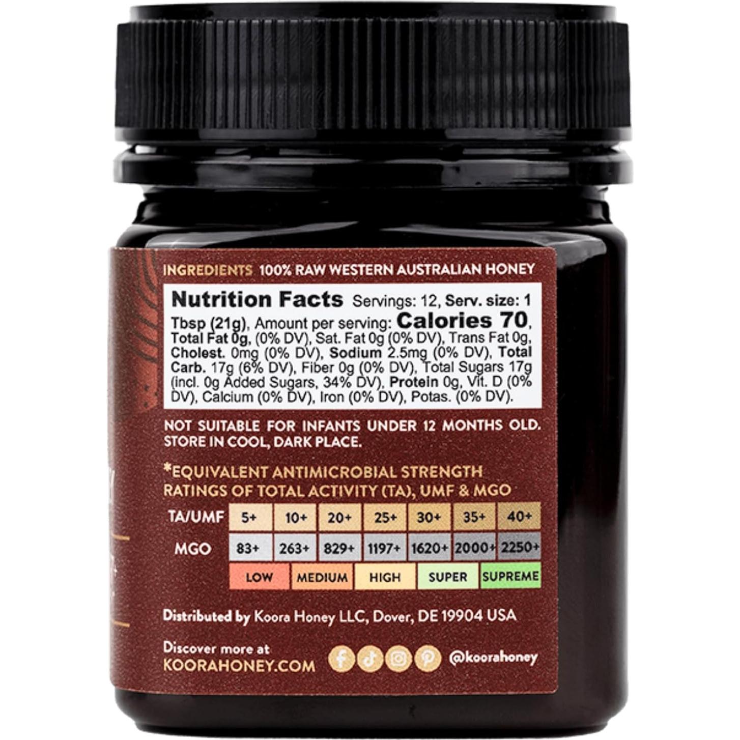 Miel Marri KOORA TA 25+ Cruda 248 g Salud Natural