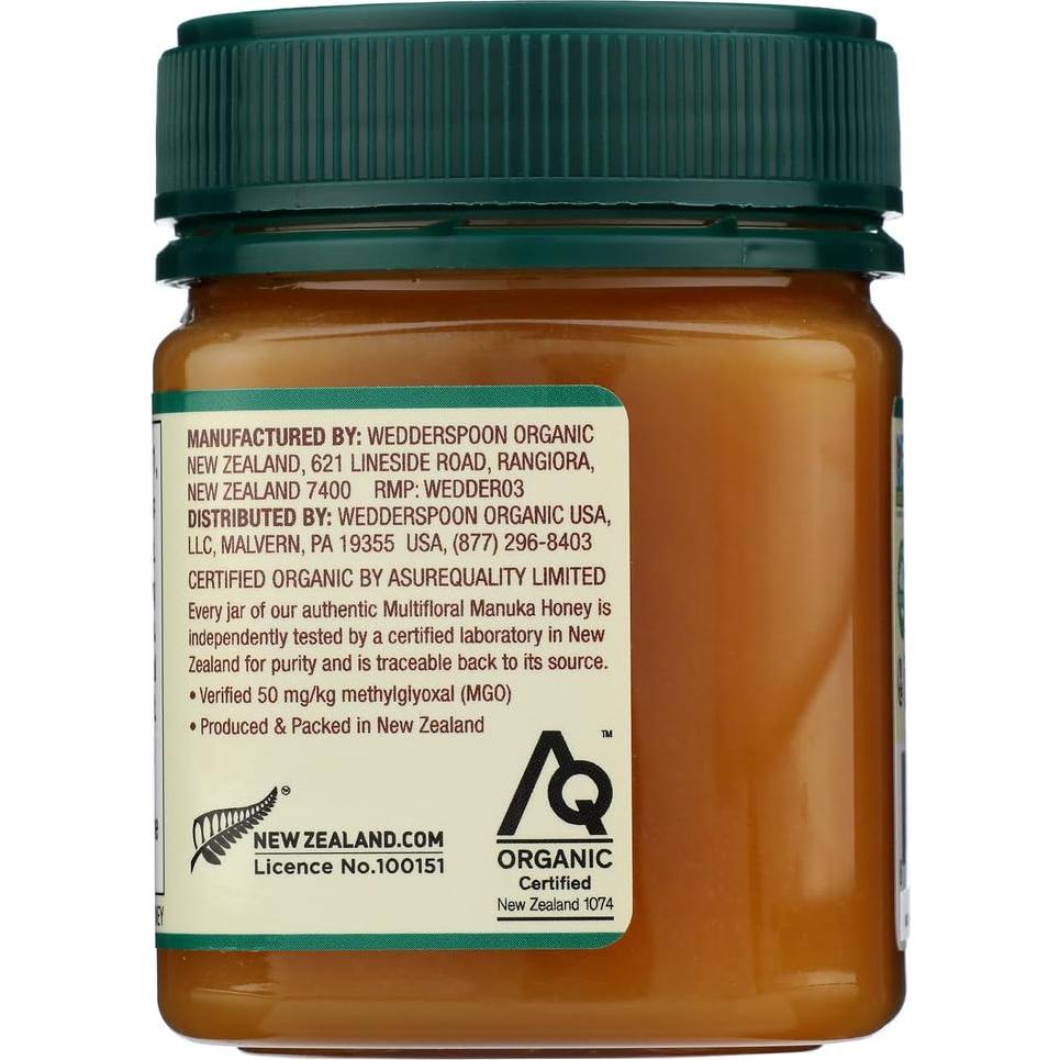Miel de Manuka Orgánica Wedderspoon 50+ MGO 248g