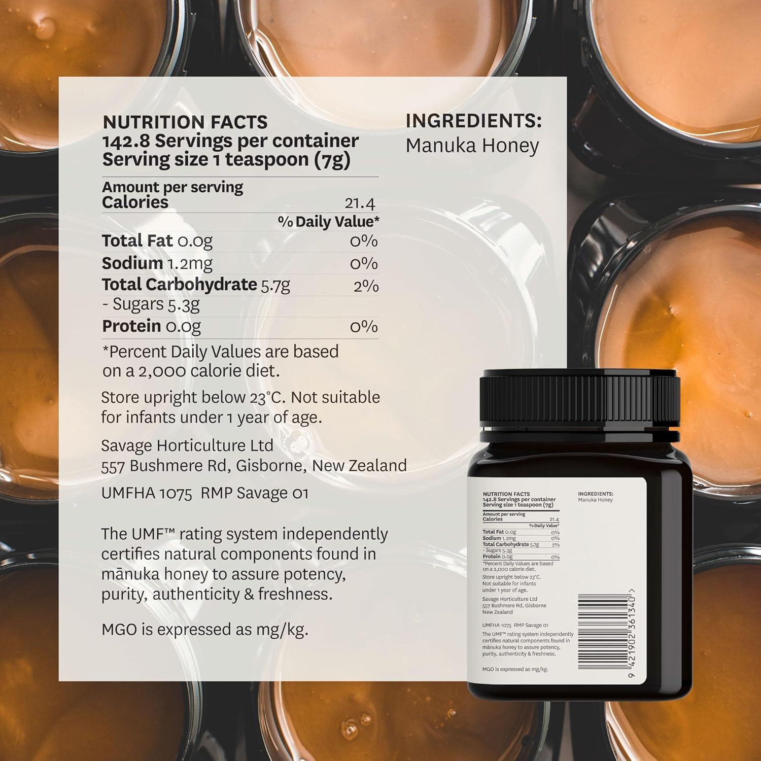 Miel de Manuka WildCape UMF 10+ 100% Pura 997 g