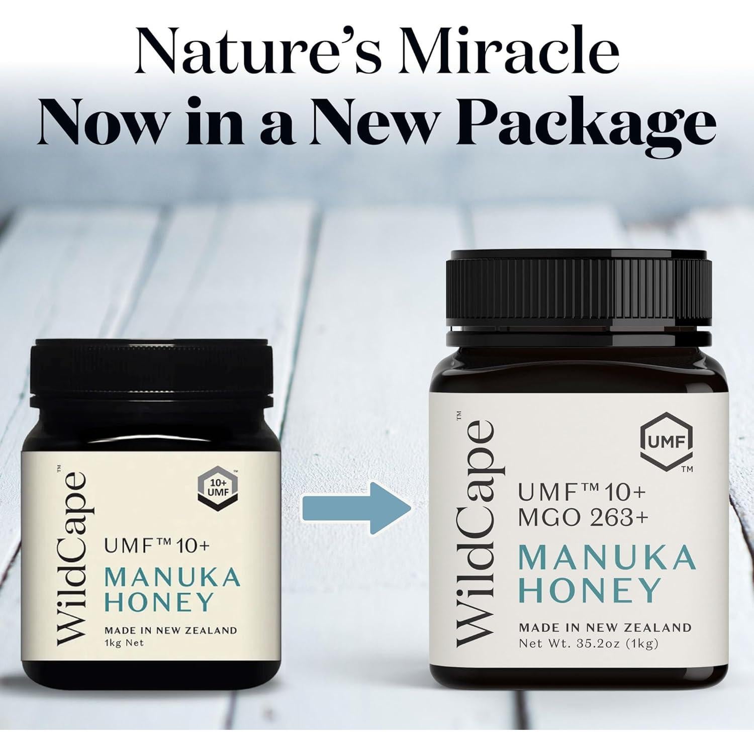 Miel de Manuka WildCape UMF 10+ 100% Pura 997 g