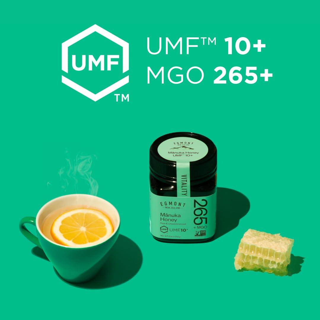 Miel Cruda Manuka Egmont MGO 265+ UMF 10+ 250g Sin OGM
