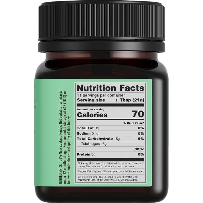 Miel Cruda Manuka Egmont MGO 265+ UMF 10+ 250g Sin OGM