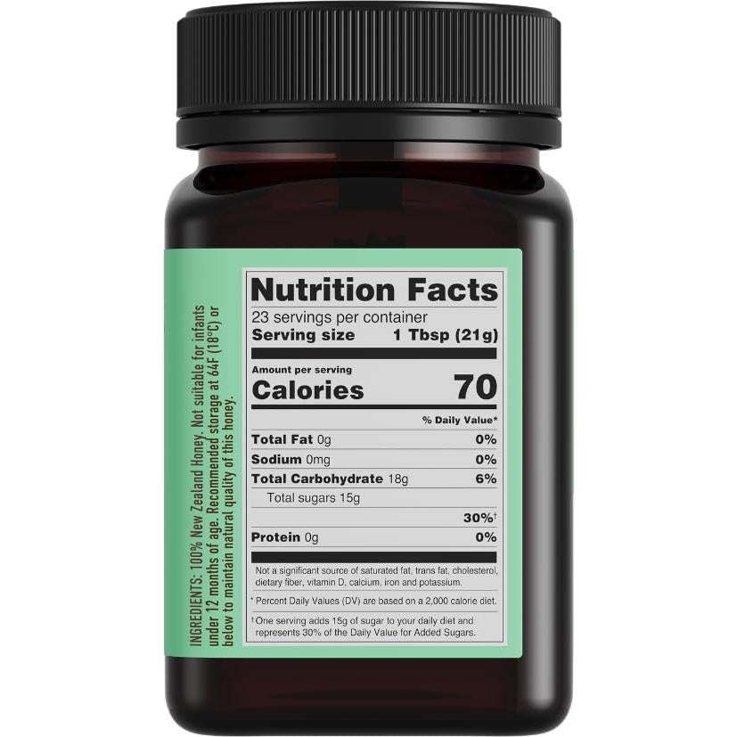 Miel Cruda Manuka Egmont MGO 85+ UMF 5+ 500g Pura