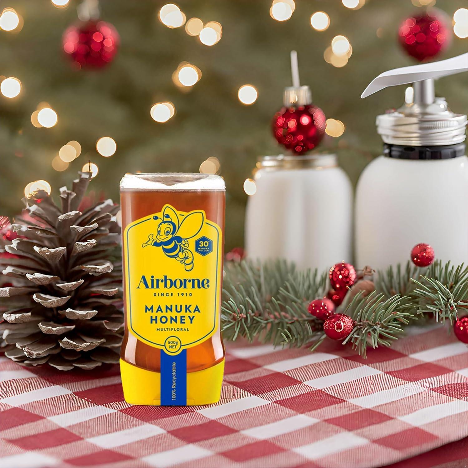 Miel de Manuka Multifloral Airborne 30+ 500 g Cruda y Pura