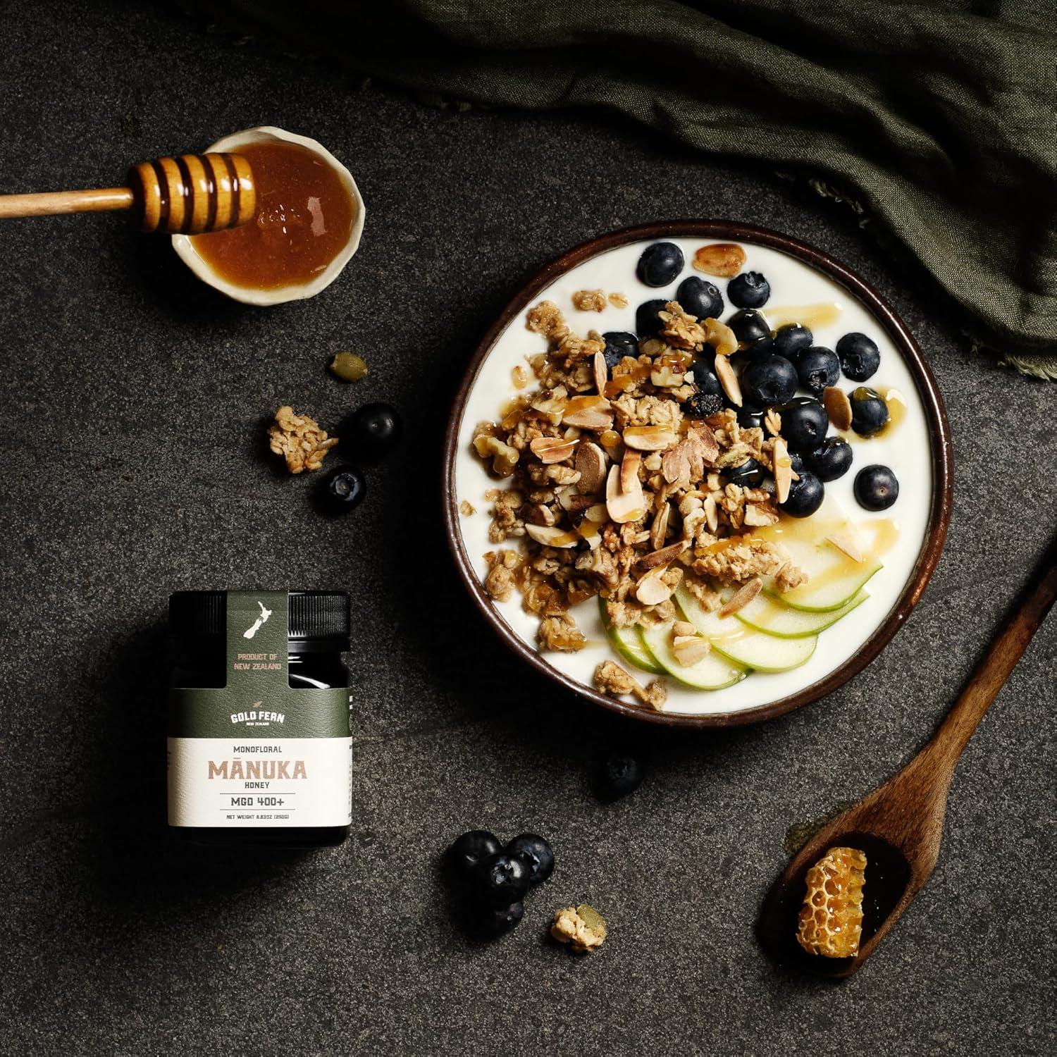 Miel de Manuka Grado Médico Miel de Helecho Dorado 250g MGO 400+