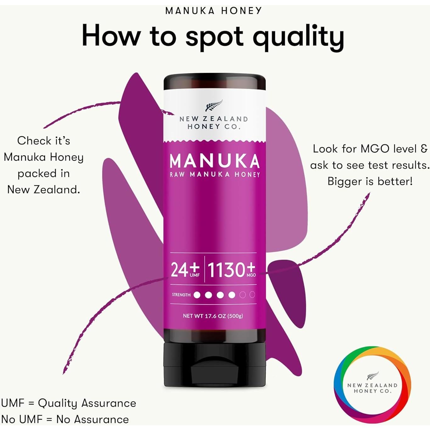 Miel Pura de Manuka UMF 24+ New Zealand Honey Co. 500g