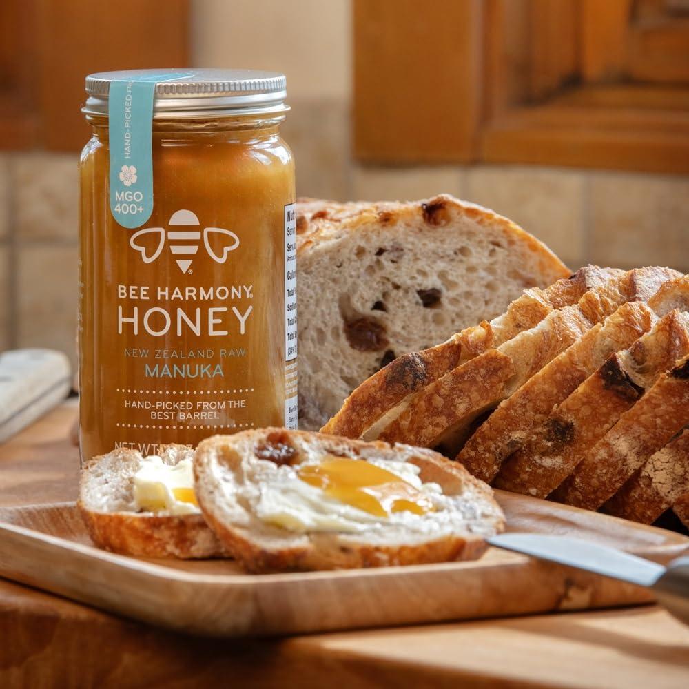 Miel Cruda de Manuka Bee Harmony 400+ MGO 340g Nueva Zelanda