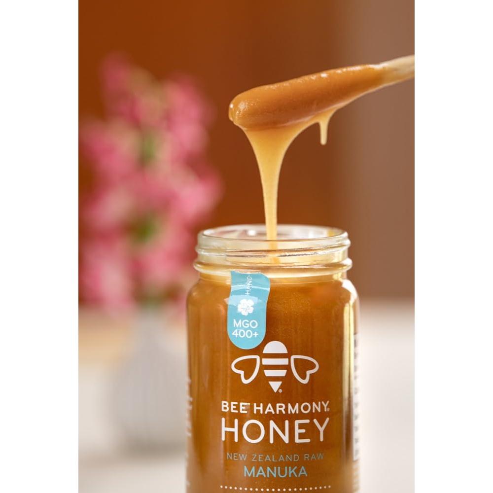 Miel Cruda de Manuka Bee Harmony 400+ MGO 340g Nueva Zelanda