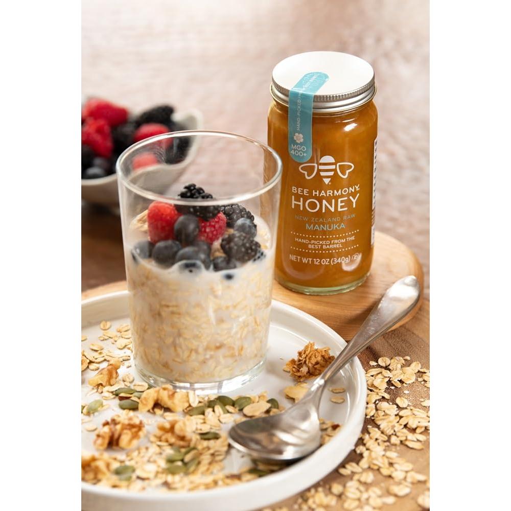 Miel Cruda de Manuka Bee Harmony 400+ MGO 340g Nueva Zelanda
