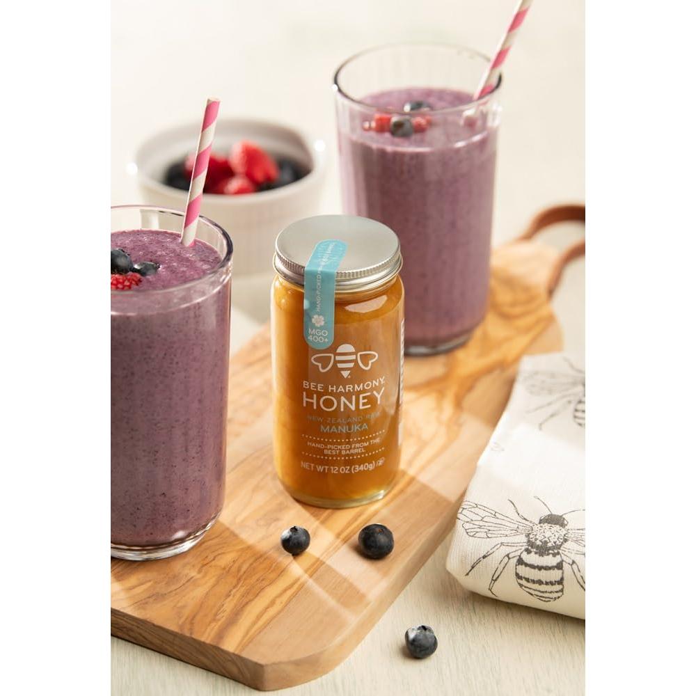 Miel Cruda de Manuka Bee Harmony 400+ MGO 340g Nueva Zelanda