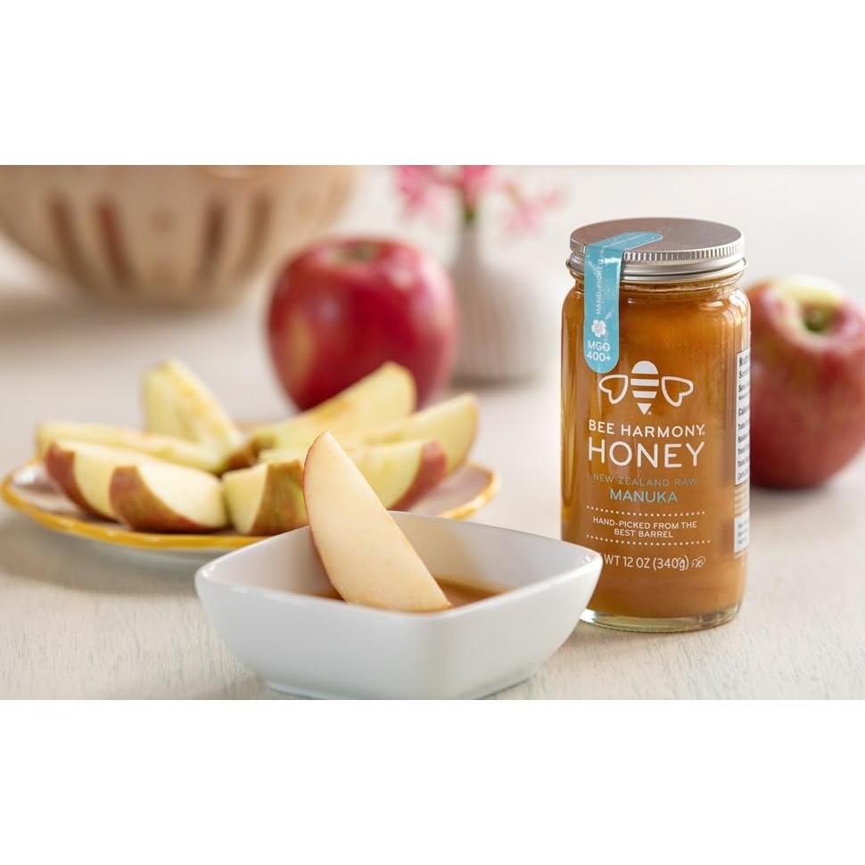 Miel Cruda de Manuka Bee Harmony 400+ MGO 340g Nueva Zelanda