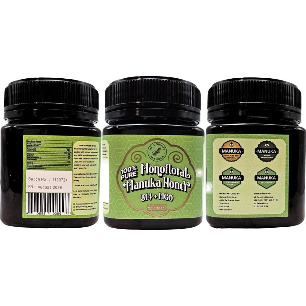 Miel de Manuka 100% Pura NZ Country 262ml MGO 514+