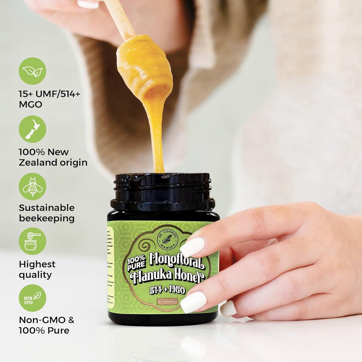 Miel de Manuka 100% Pura NZ Country 262ml MGO 514+