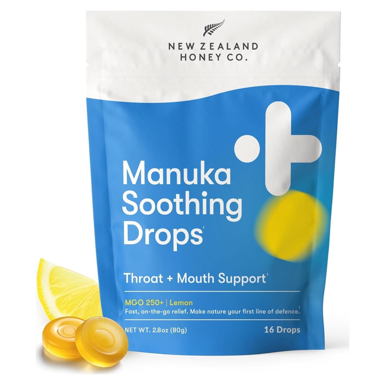 Gotas Soothing Manuka New Zealand Honey Co. - 16 unidades