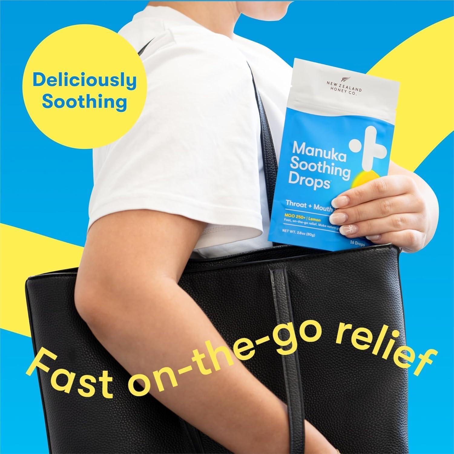 Gotas Soothing Manuka New Zealand Honey Co. - 16 unidades