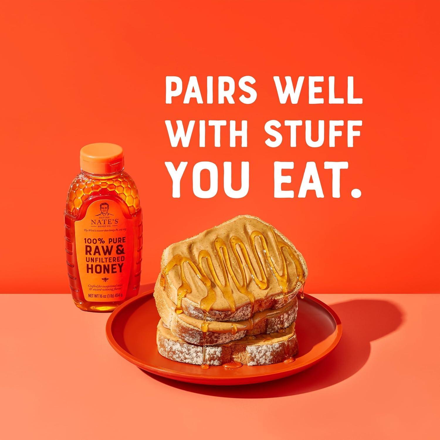 Miel Cruda y Sin Filtrar Nature Nate 453 g - Sabor Galardonado