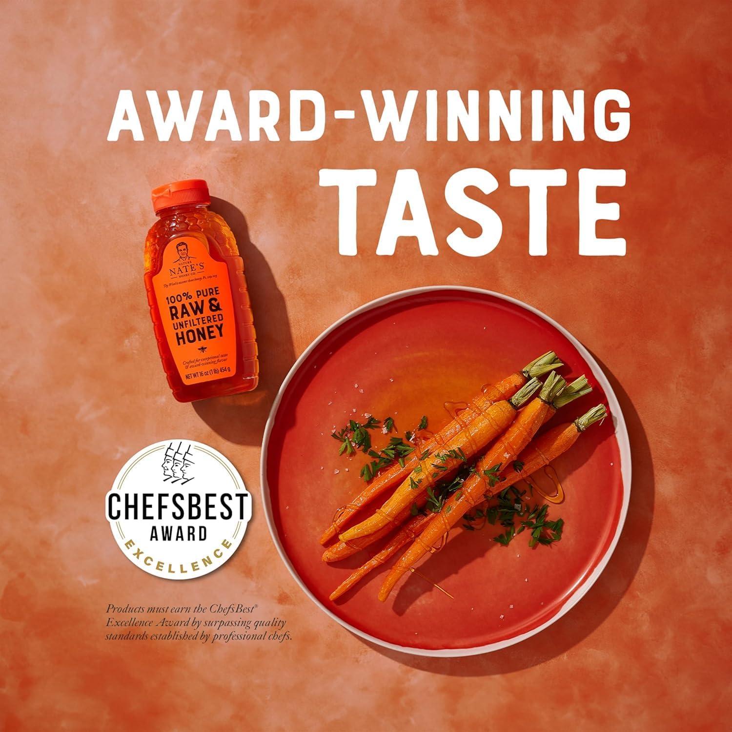 Miel Cruda y Sin Filtrar Nature Nate 453 g - Sabor Galardonado